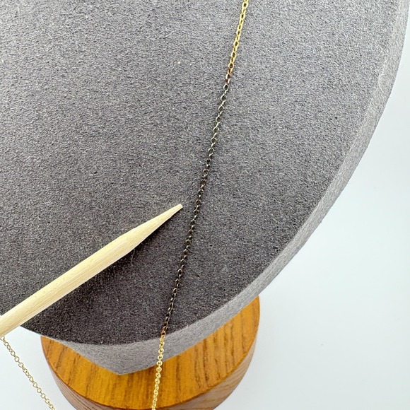 Sterling Silver 925 Gold Tone Heart Pendant Necklace Flower Stones 18in - Picture 4 of 10